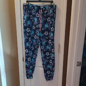 Floral Print Jogger Pants